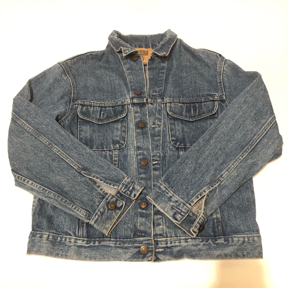Vtg GAP Men’s Denim Jean Jacket Medium-Wash Blue